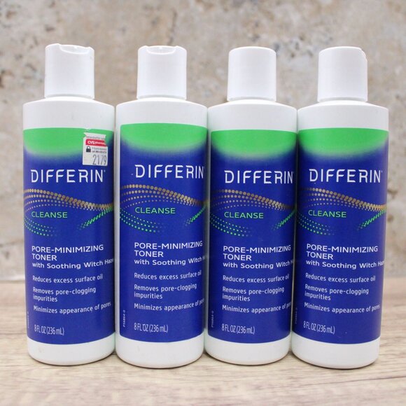 Differin Witch Hazel Toner for Face, Pore-Minimizing Skin Toner Bundle Of 4 New - Picture 1 of 5